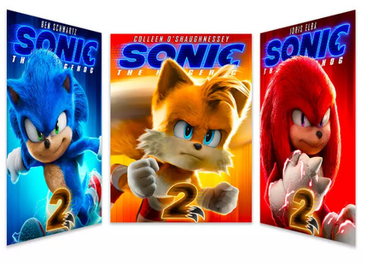 Poster 3D Lenticulaire - Sonic