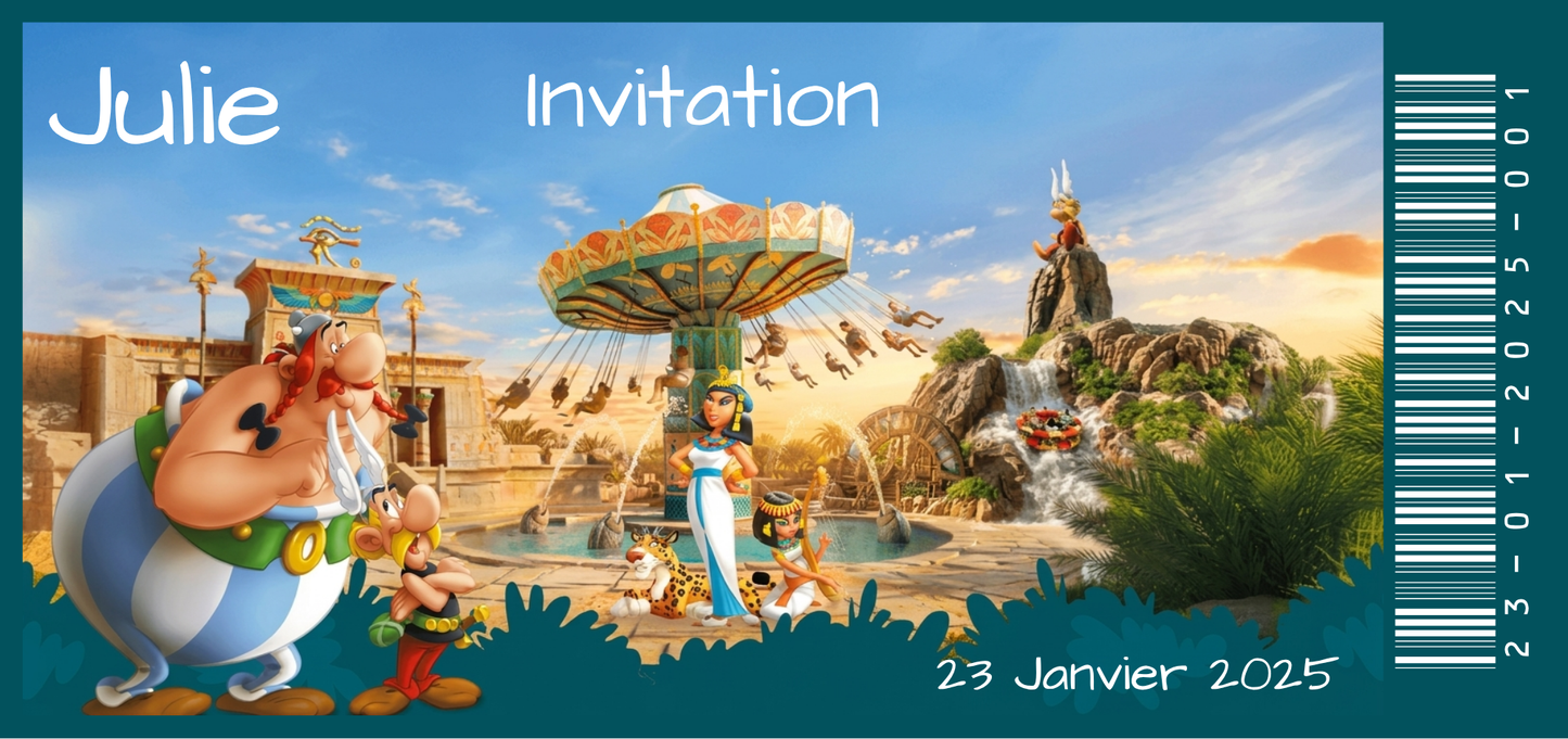 Billet Surprise - Parc Astérix (Egypte)