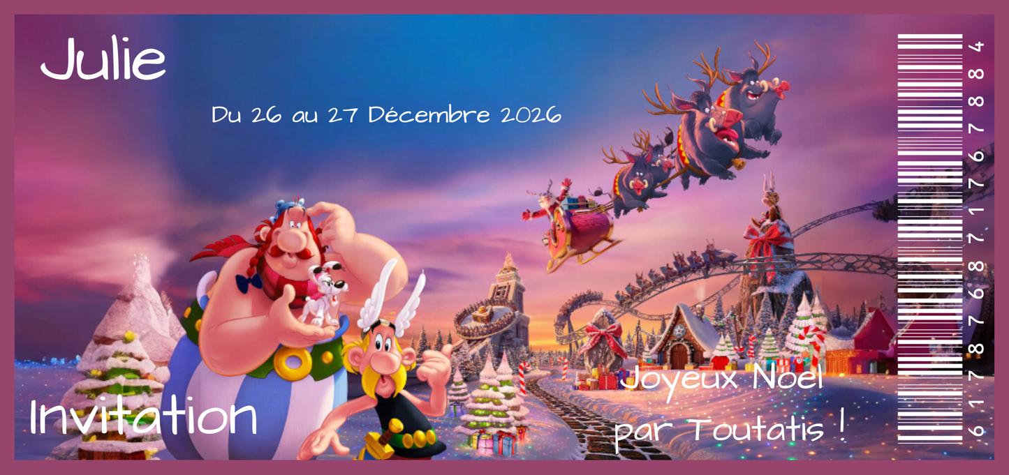 Billet Surprise - Parc Astérix (Noël)