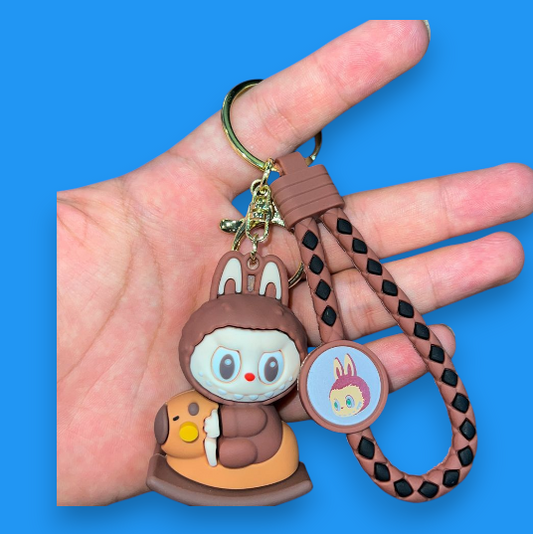 Porte Clef 3D - Labubu (Marron)
