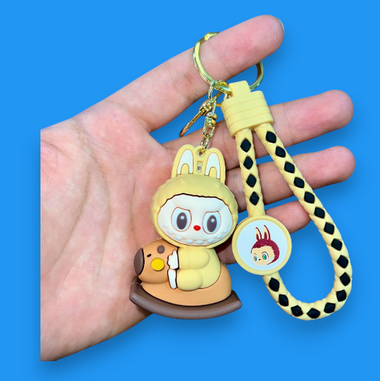 Porte Clef 3D - Labubu (Jaune)