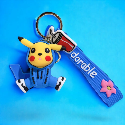 Porte Clef 3D - Pikachu (Survêtement Bleu)