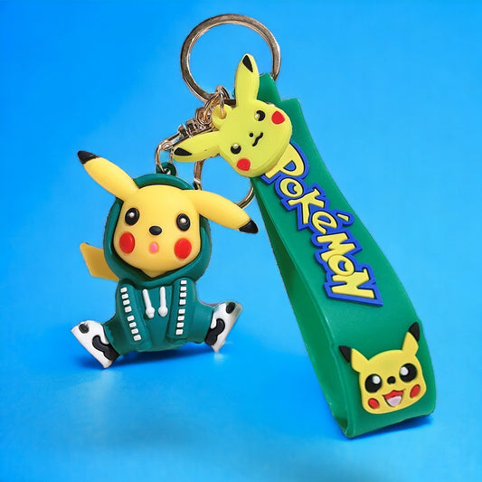 Porte Clef 3D - Pikachu (Survêtement Vert)
