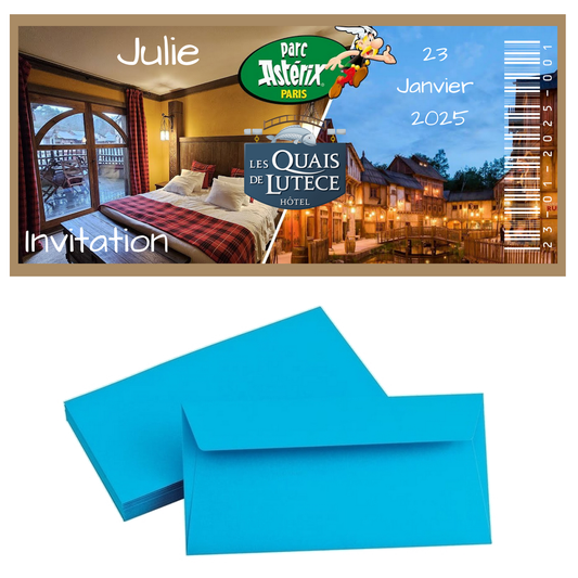 Billet Surprise - Hôtel Astérix - Les quais de lutèce