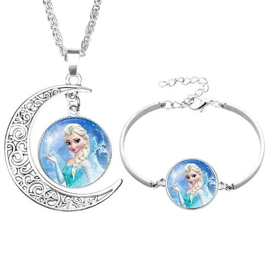 Collier + Bracelet OFFERT - Reine des neiges ELSA