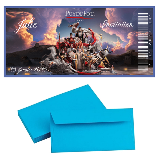 Billet Surprise - Puy du fou (Asie)