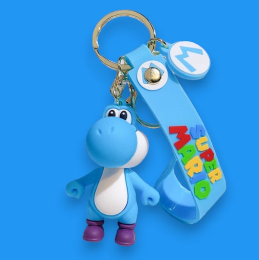Porte Clef 3D - Super Mario (Yoshi Bleu)